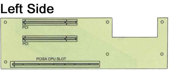 IP-5SD5 backplane - 1xCPU, 4xPCI