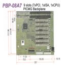 PBP-08A7 backplane - 2xCPU, 7xPCI